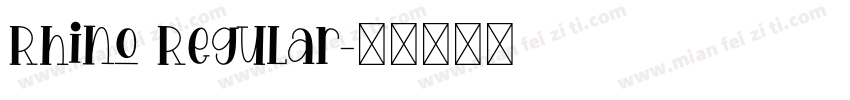 Rhino Regular字体转换